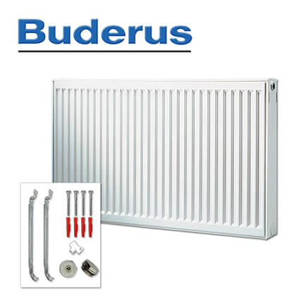 Buderus Heizkörper, Flachheizkörper, Kompakt C-Profil Typ 30 500×3000 mm (H x L)