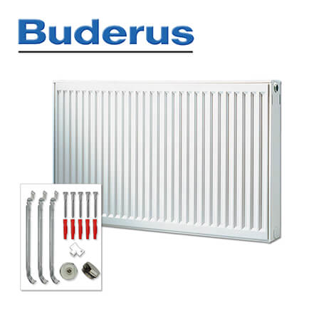 Buderus Heizkörper, Kompaktheizkörper C-Profil Typ 33 900×1800 mm (H x L) Profil
