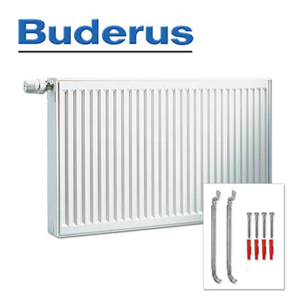 Buderus Mittelanschlussheizkörper VCM-Profil Typ 30 500×3000 mm H x L, Links