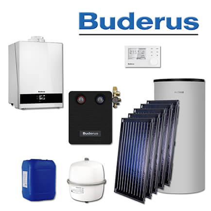 Buderus GB192-25i, SL121, Gas-Brennwerttherme, weiß, 5 x SKN4.0-s, P750 S