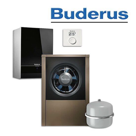 Buderus WLW196i-4 AR E, Luft-/Wasser-Wärmepumpe, Bedieneinheit RC100 H