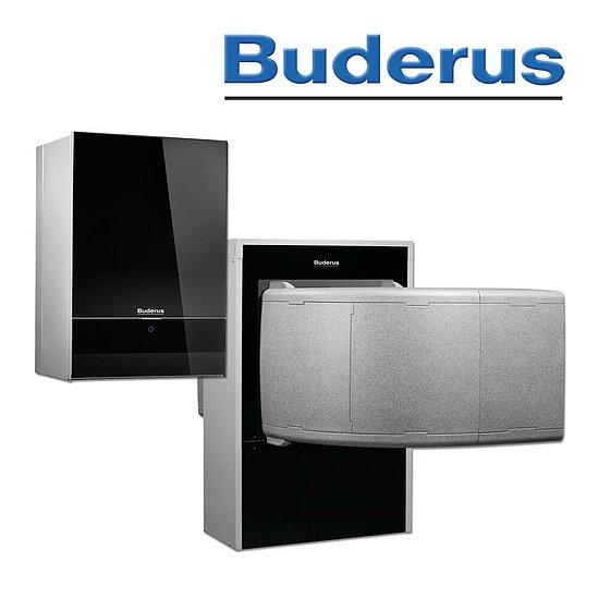 Buderus WLW196i-6 IR B, Logatherm Luft/Wasser Heizungs-Wärmepumpe, schwarz