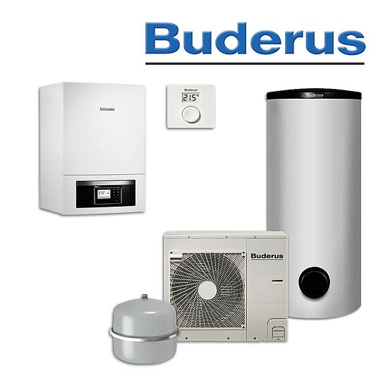 Buderus WPLS6.2 RE, Logatherm Split-Wärmepumpe, SH290 RS-B, RC100 H