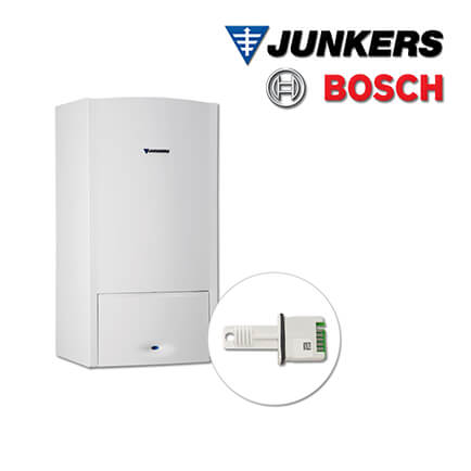 Junkers Cerapur ZWB 24-5 C 31/UR Brennwert-Kombitherme 24 kW, Flg. via Umrüstsatz