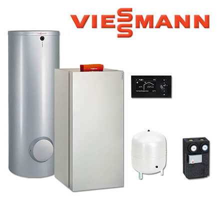 Viessmann Vitocrossal 300 Gaskessel 26 kW, CU3A272, 160 L Vitocell 100-V, CVAA