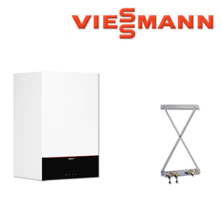 Viessmann Vitodens 200-W Kombitherme, 19 kW, Z022047 inklusive Zubehör Aufputz
