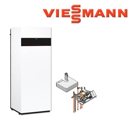 Viessmann Vitodens 222-F Gastherme, 11 kW, Z019741, Ladespeicher, Aufbau-Kit