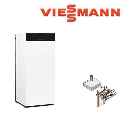 Viessmann Vitodens 222-F Gastherme, 19 kW, Z019742, Ladespeicher, Aufbau-Kit