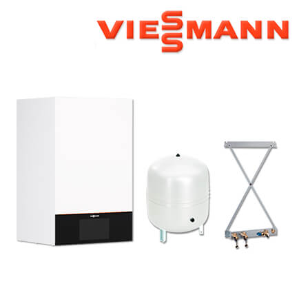 Viessmann Vitodens 300-W Gastherme, 19 kW, B3HF053, mit Zubehör