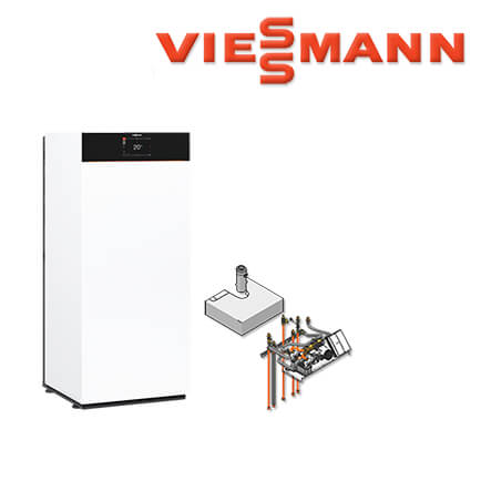 Viessmann Vitodens 333-F Brennwerttherme, 32 kW, B3TF028, Aufbau-Kit