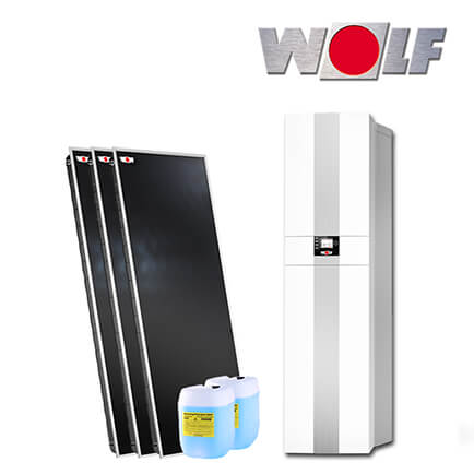 Wolf CSZ-2-14/300 14kW Solar-Zentrale mit 3x TopSon F3-1, Heizkreis