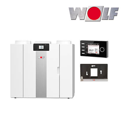 Wolf CWL-2-225 4/0 L, Wohnraumlüftung mit Wärmerückgewinnung, Bedienmodul BM-2