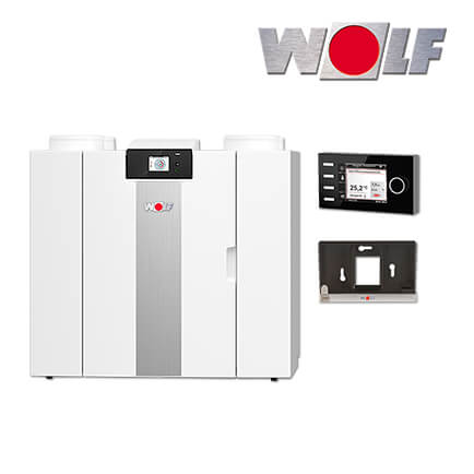 Wolf CWL-2-400 4/0 L, Wohnraumlüftung mit Wärmerückgewinnung, Bedienmodul BM-2