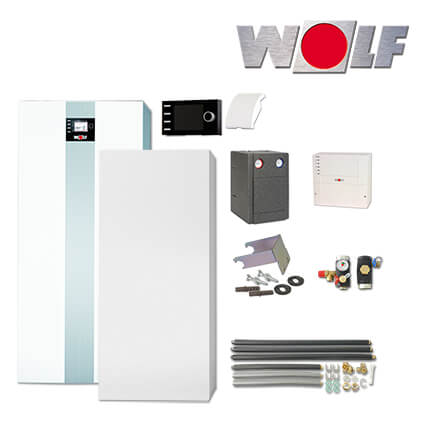 Wolf TGB-2-30 30kW Gas-Brennwertkessel mit Speicher TS-160, BM-2, Mischerkreis