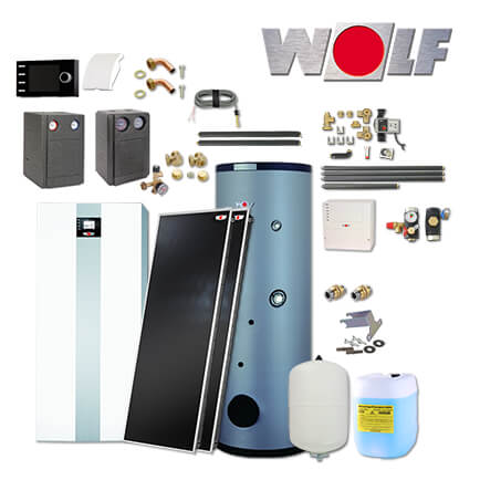 Wolf TGB-2-30 30kW Gas-Brennwertkessel, 2x Topson F3-1, SEM-2-300, BM-2, 1 HK
